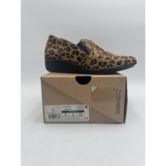 Revere JORDAN Women's Dress Slip On Shoe Leopard US Size 7 Medium NIB - Picture 11 of 11
